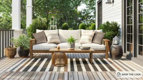 Luxury teak patio furniture