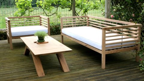 Luxury wooden garden furniture