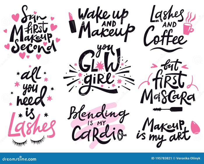 Beauty Make Up Quote. Hand Lettering Cosmetic Phrase, Makeup ... Luxury beauty salon furniture