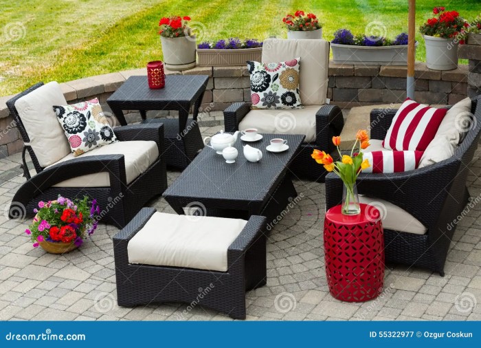 Cozy Patio Furniture on Luxury Outdoor Patio Stock Image - Image of ... Outdoor patio furniture luxury